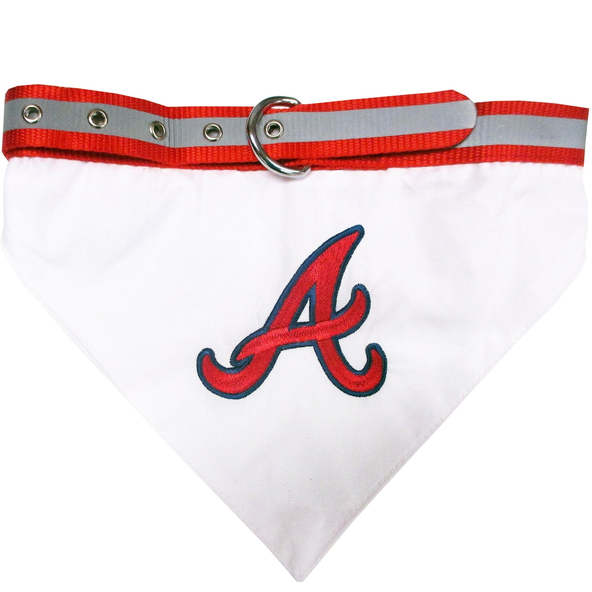 slide 1 of 1, Pets First Atlanta Braves Collar Bandana, LG