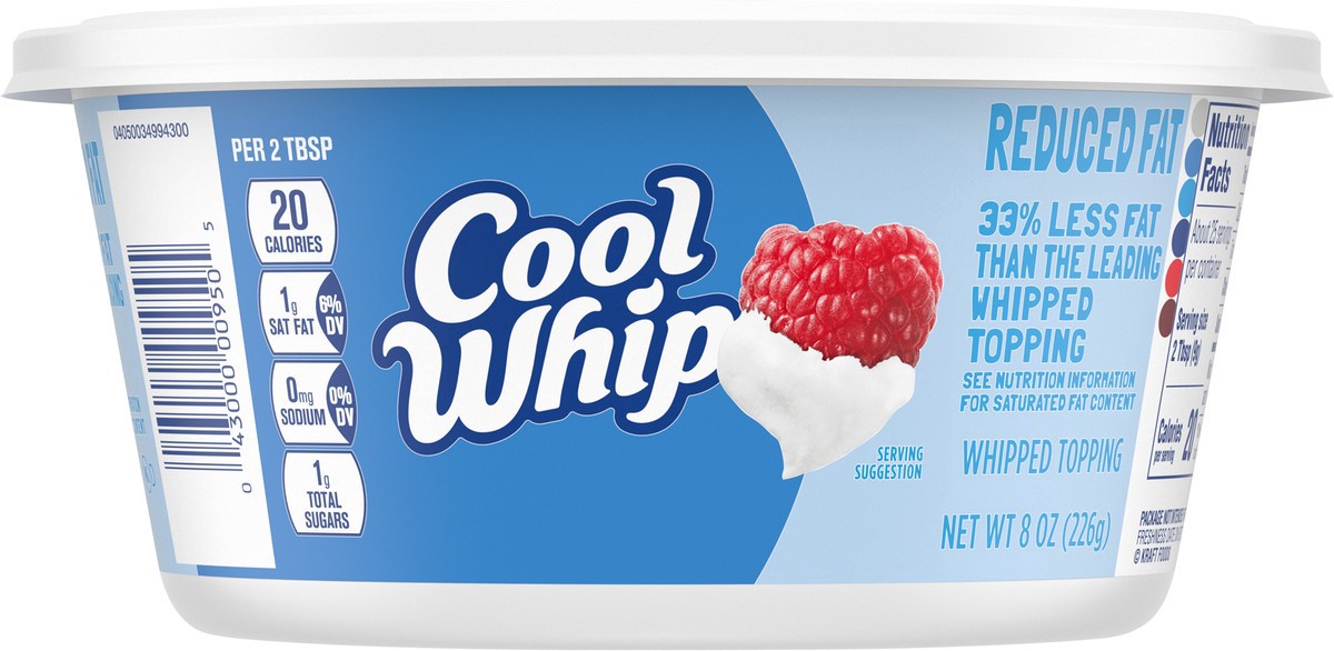 slide 25 of 25, Cool Whip Whipped Topping Reduced Fat 8 oz, 8 oz