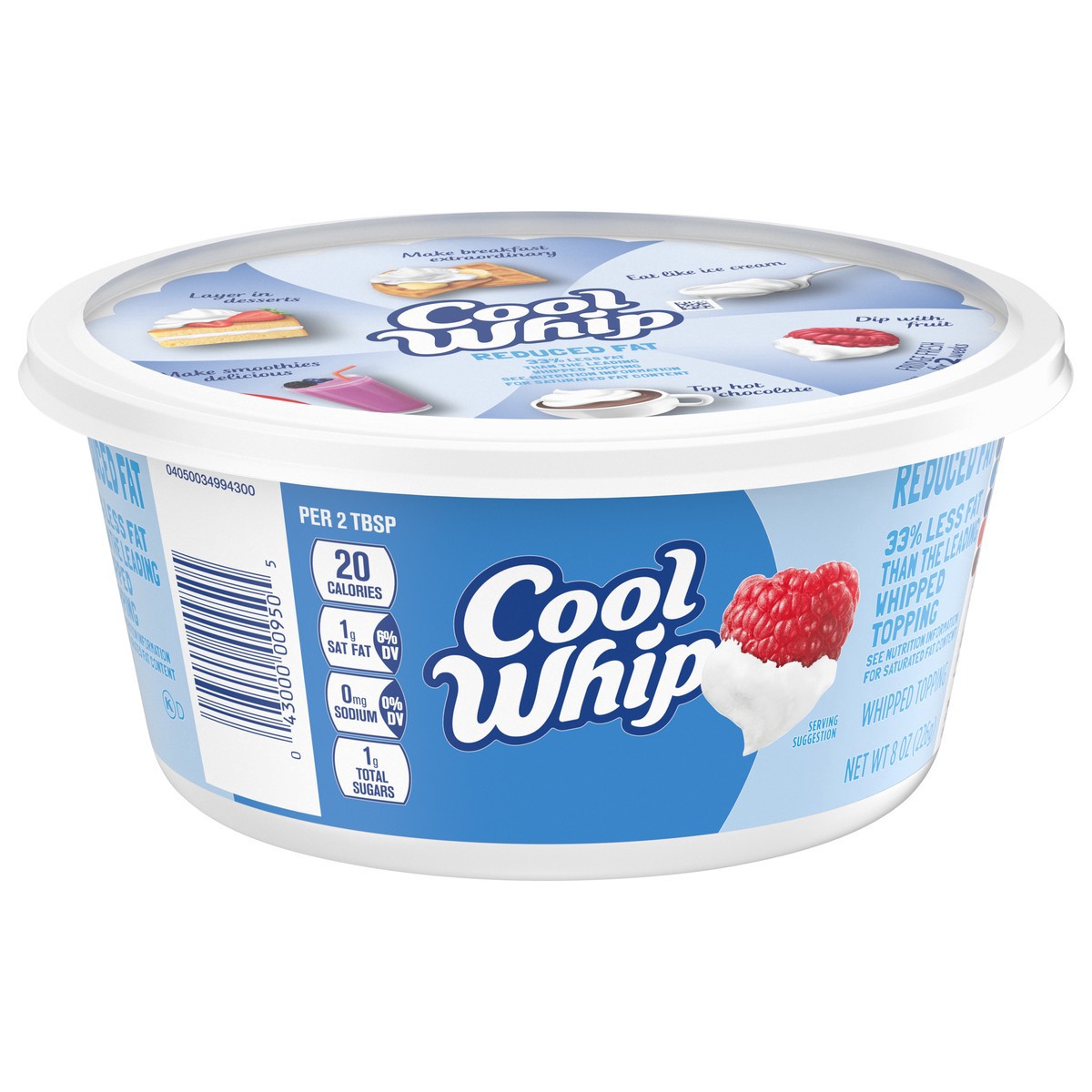 slide 6 of 25, Cool Whip Whipped Topping Reduced Fat 8 oz, 8 oz