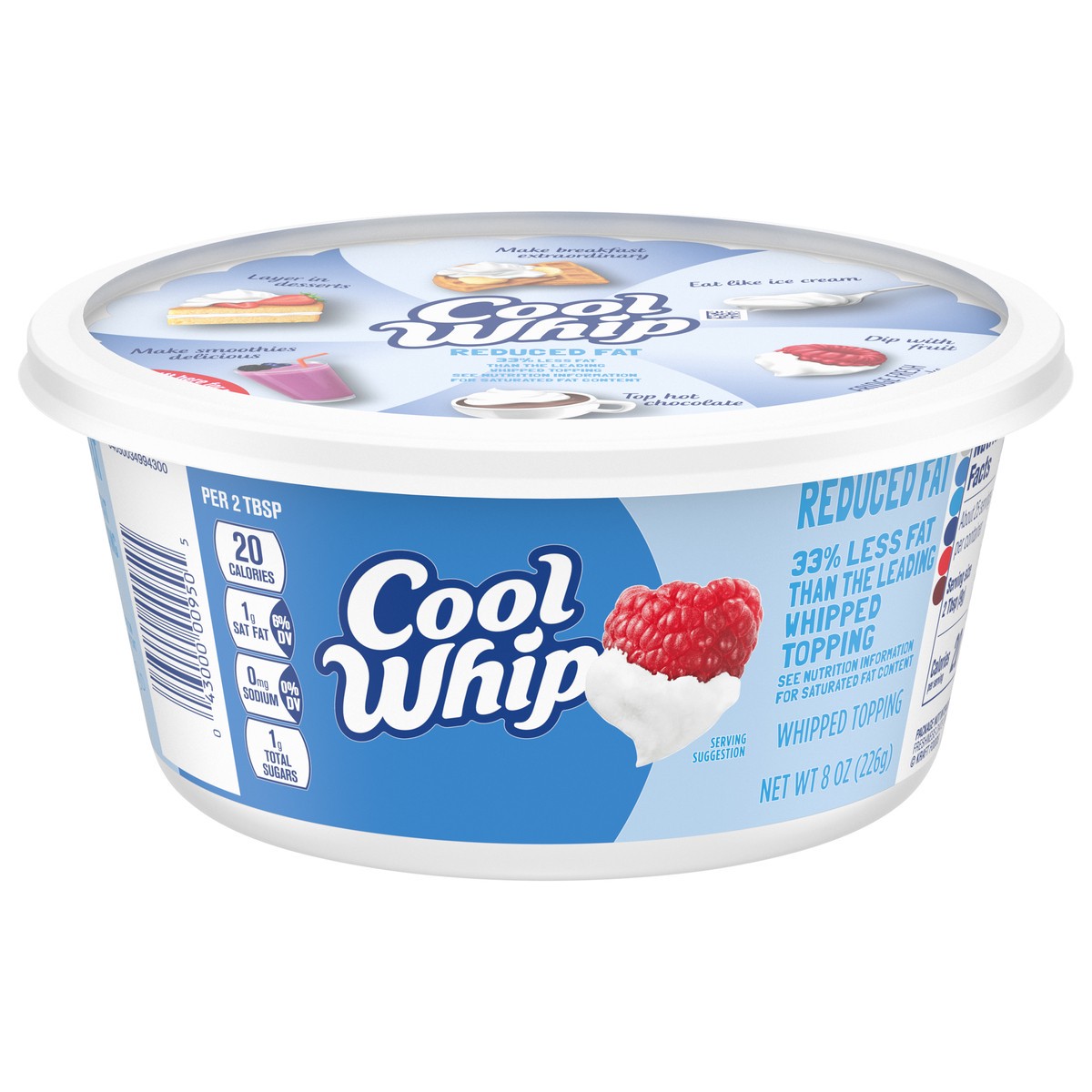 slide 1 of 13, Cool Whip Whipped Topping Reduced Fat 8 oz, 8 oz