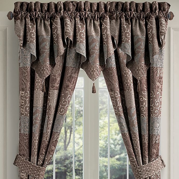 slide 1 of 1, Croscill Galleria Ascot Window Valance - Chocolate, 1 ct