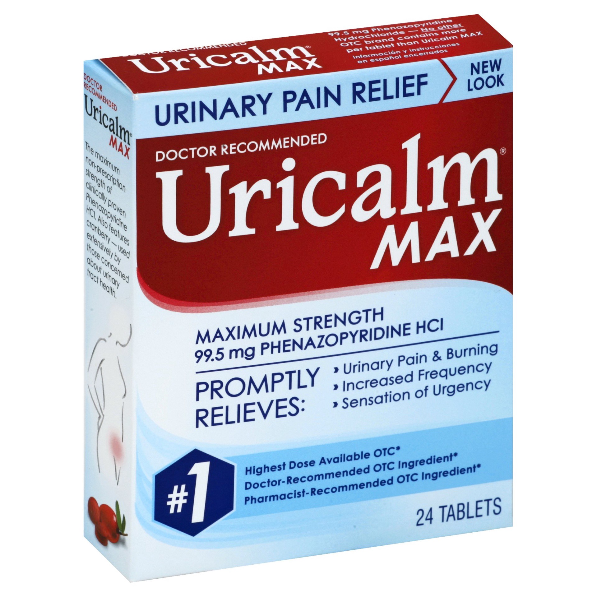 slide 1 of 1, Uricalm Max Urinary Pain Relief Tablets, 24 ct