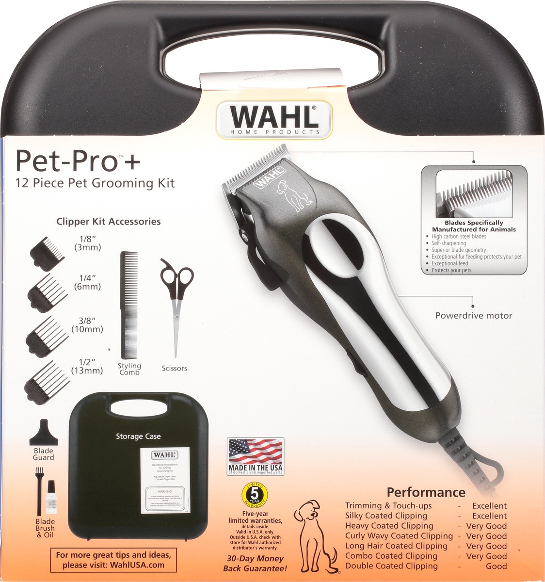 slide 8 of 9, Wahl Pet-Pro+ Complete Pet Clipper Kit 9 pc, 1 ct