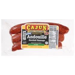 Cajun Smoked Andouille Original Sausage 16 oz