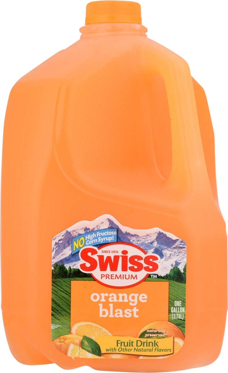 slide 2 of 13, Swiss Premium Orange Blast Fruit Drink - 1 gal, 1 gal