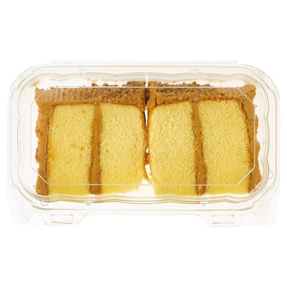 slide 1 of 2, Bakery Fresh Goodness Caramel Iced Yellow Cake Slices, 7 oz
