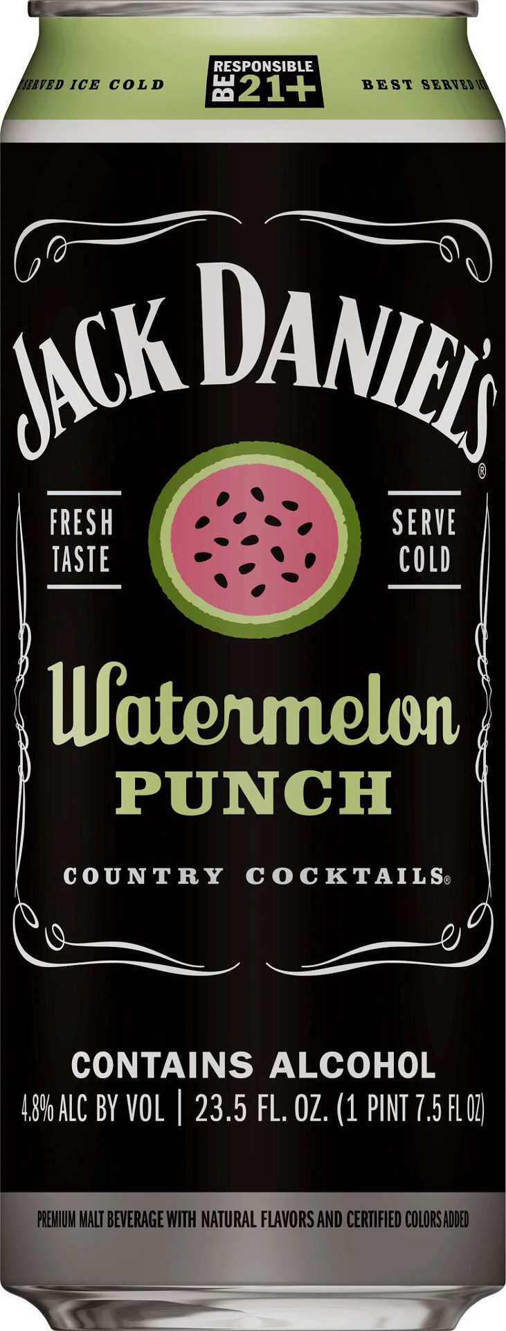 slide 4 of 6, Jack Daniel's Watermelon Punch Country Cocktails 23.5 fl oz, 5 oz