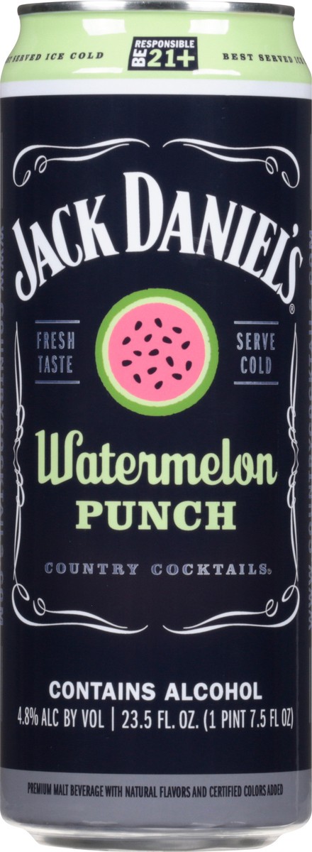 slide 1 of 6, Jack Daniel's Watermelon Punch Country Cocktails 23.5 fl oz, 5 oz