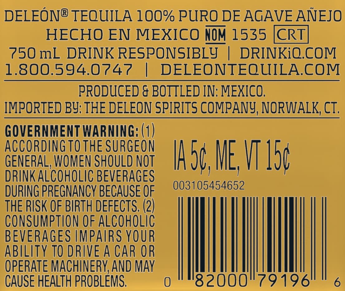slide 4 of 4, DeLeon Anejo Tequila, 750 mL, 750 ml