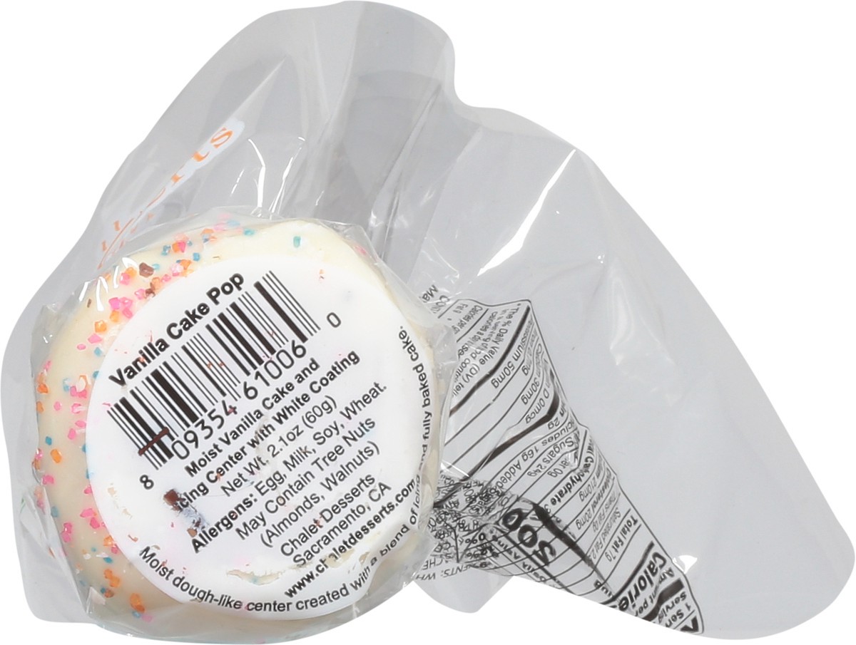 slide 7 of 13, Chalet Desserts Vanilla Cake Pop 2.1 oz, 2.1 oz