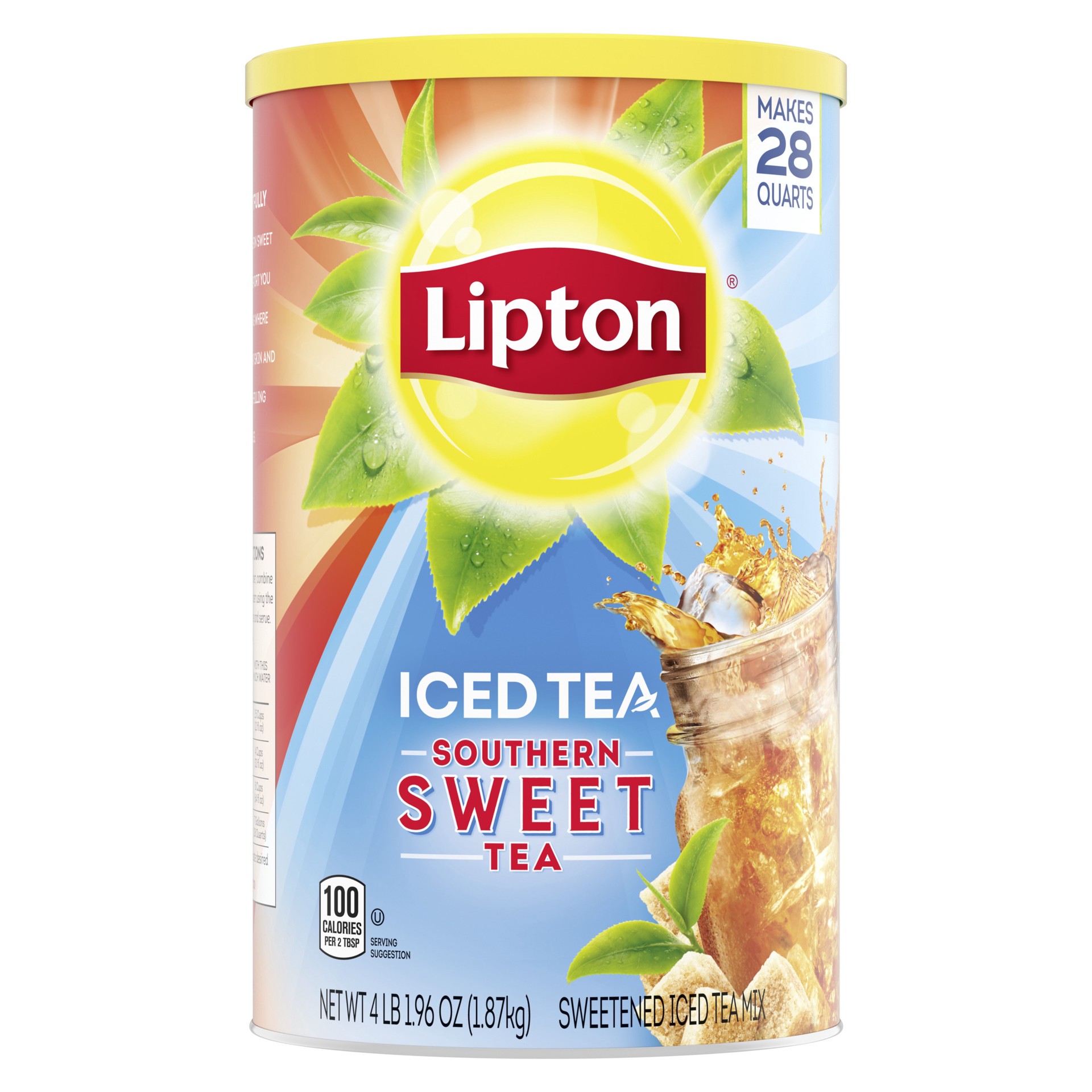 slide 1 of 4, Lipton Iced Tea Mix Southern Sweet Tea- 28 qt, 28 qt