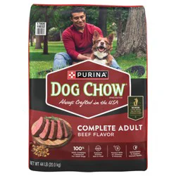 Purina Dog Chow Complete Adult Dry Dog Food Kibble Beef Flavor