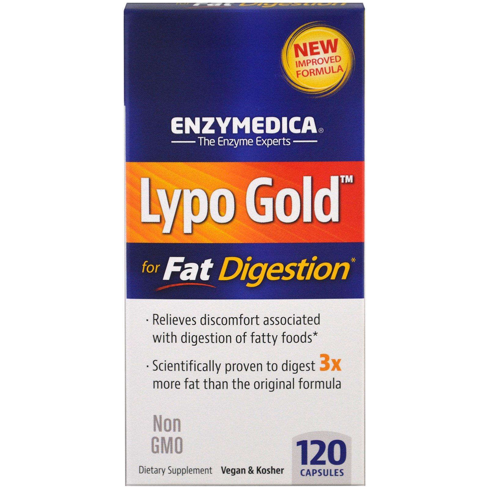 slide 1 of 1, Enzymedica Lypo Gold, 120 ct