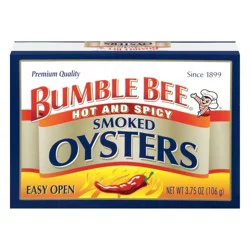Bumble Bee Hardwood Smoked Hot and Spicy Oysters 3.75 oz
