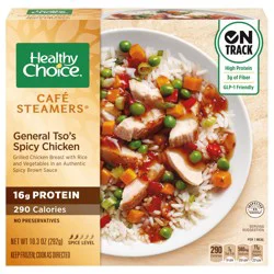 Healthy Choice Café Steamers General Tso's Spicy Chicken, Frozen Meal, 10.3 oz. Bowl