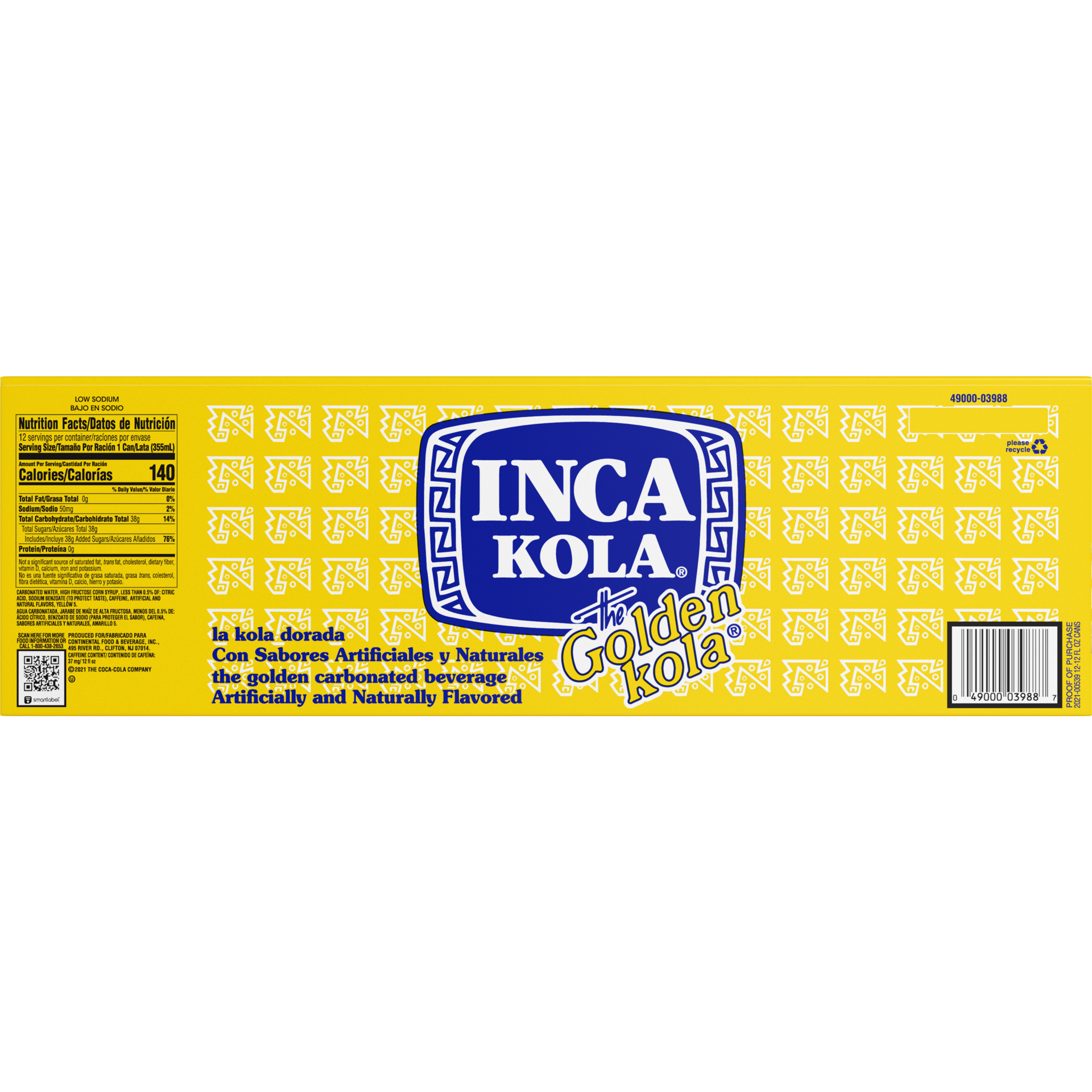 slide 4 of 5, Inca Kola Fridge Pack Cans, 12 fl oz, 12 Pack, 12 ct