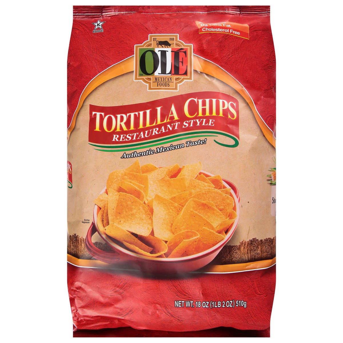 slide 1 of 9, Olé Mexican Foods Restaurant Style Tortilla Chips 18 oz, 18 oz