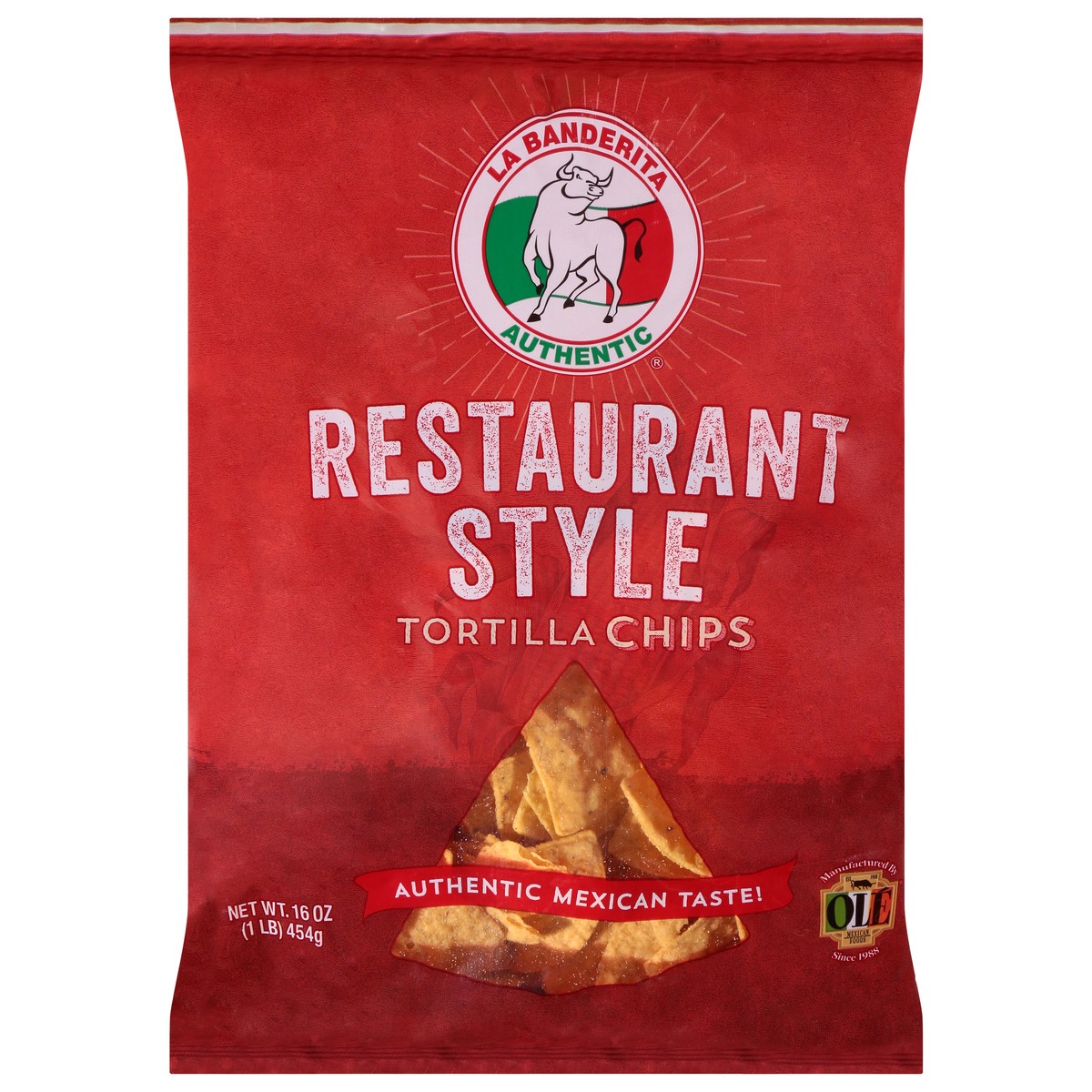 slide 1 of 9, La Banderita Restaurant Style Tortilla Chips 16 oz, 18 oz