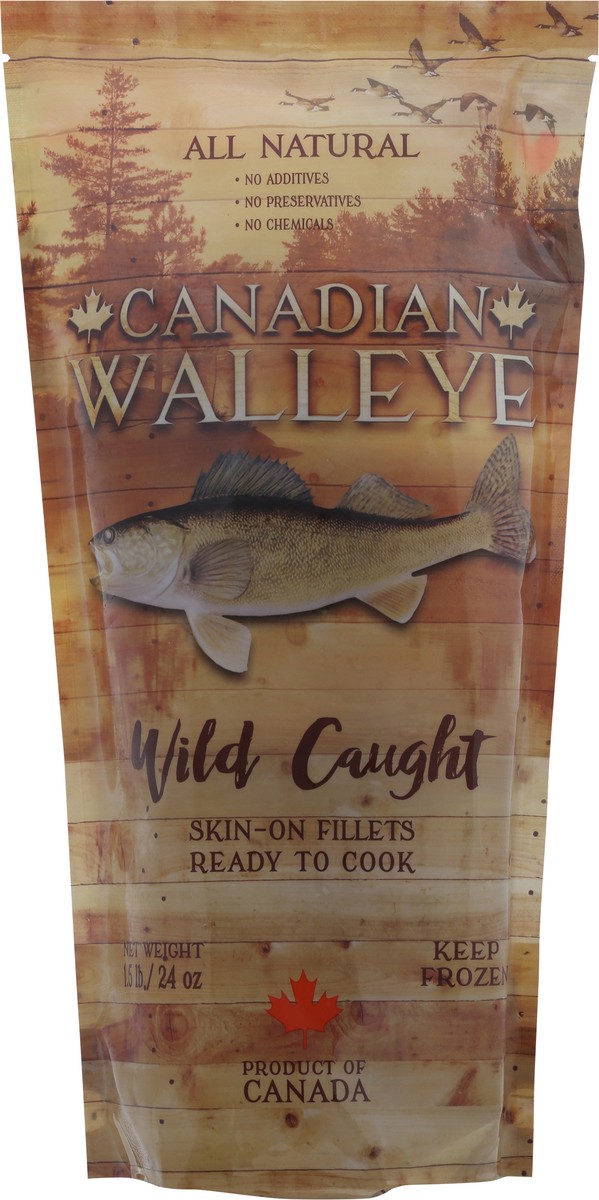 slide 10 of 13, Wild Canadian Walleye Fillets, 24 oz