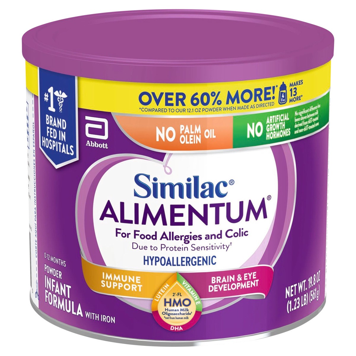 slide 2 of 10, Similac Alimentum 0-12 Months Powder Hypoallergenic Infant Formula with Iron 19.8 oz, 19.8 oz