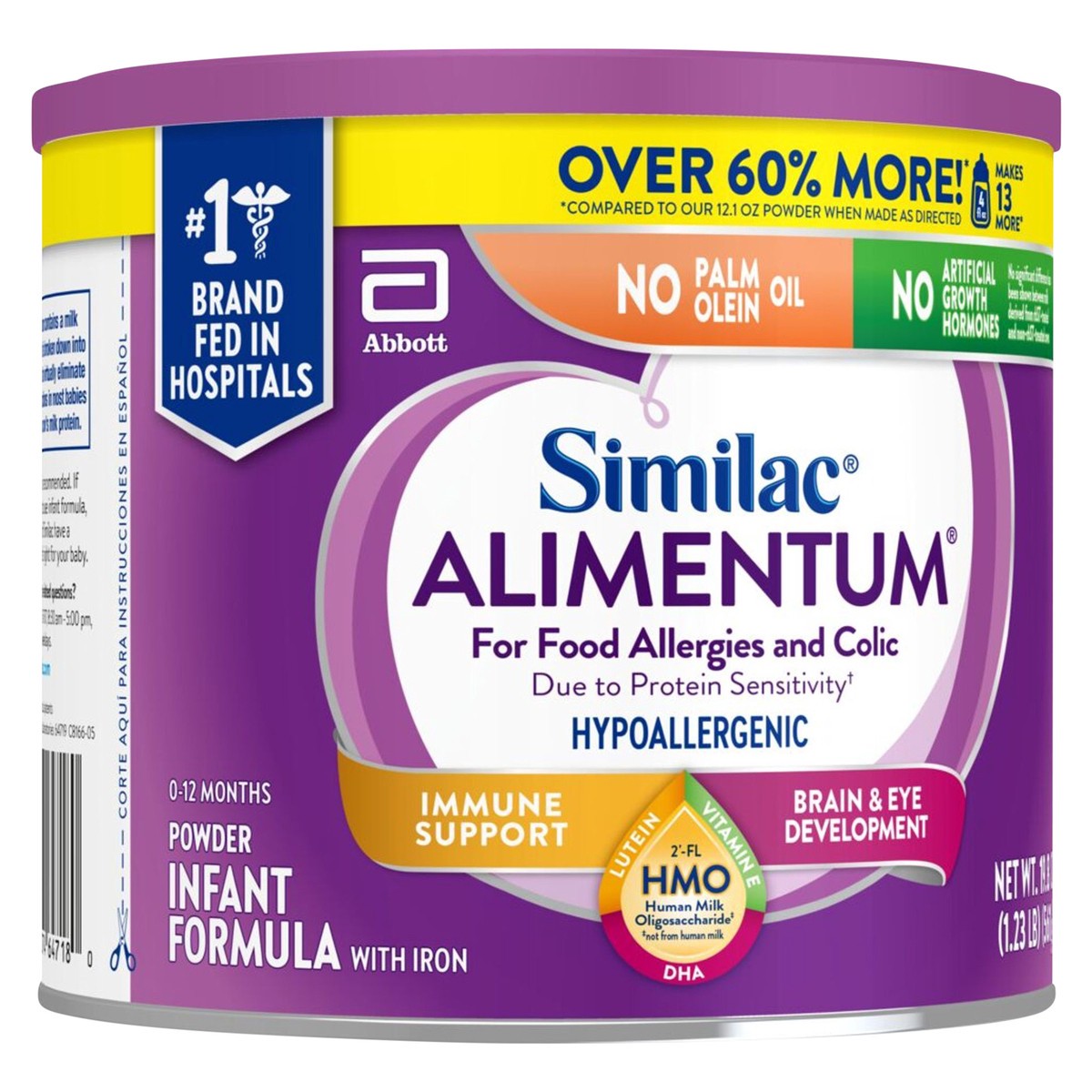 slide 5 of 10, Similac Alimentum 0-12 Months Powder Hypoallergenic Infant Formula with Iron 19.8 oz, 19.8 oz