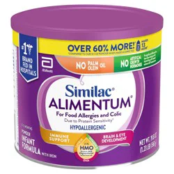Similac Alimentum 0-12 Months Powder Hypoallergenic Infant Formula with Iron 19.8 oz