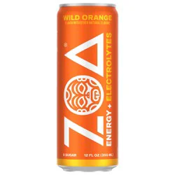 ZOA Zero Sugar Wild Orange Energy Drink 12 fl oz