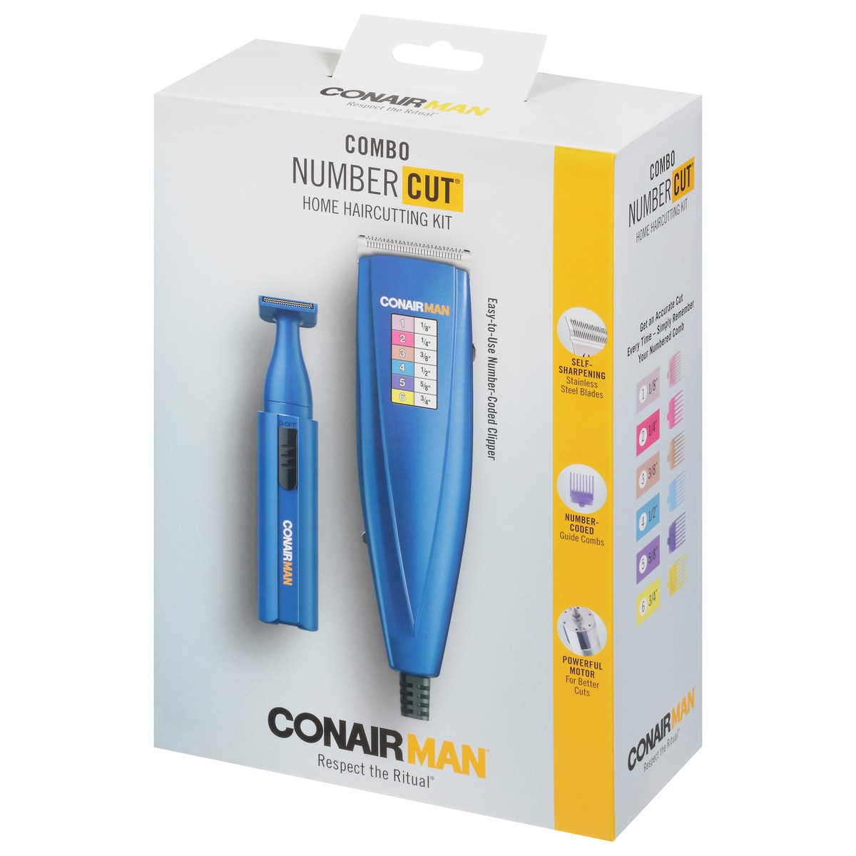 slide 3 of 9, ConairMan Number Cut Combo Home Haircutting Kit 5 Pieces 1 ea, 1 ct