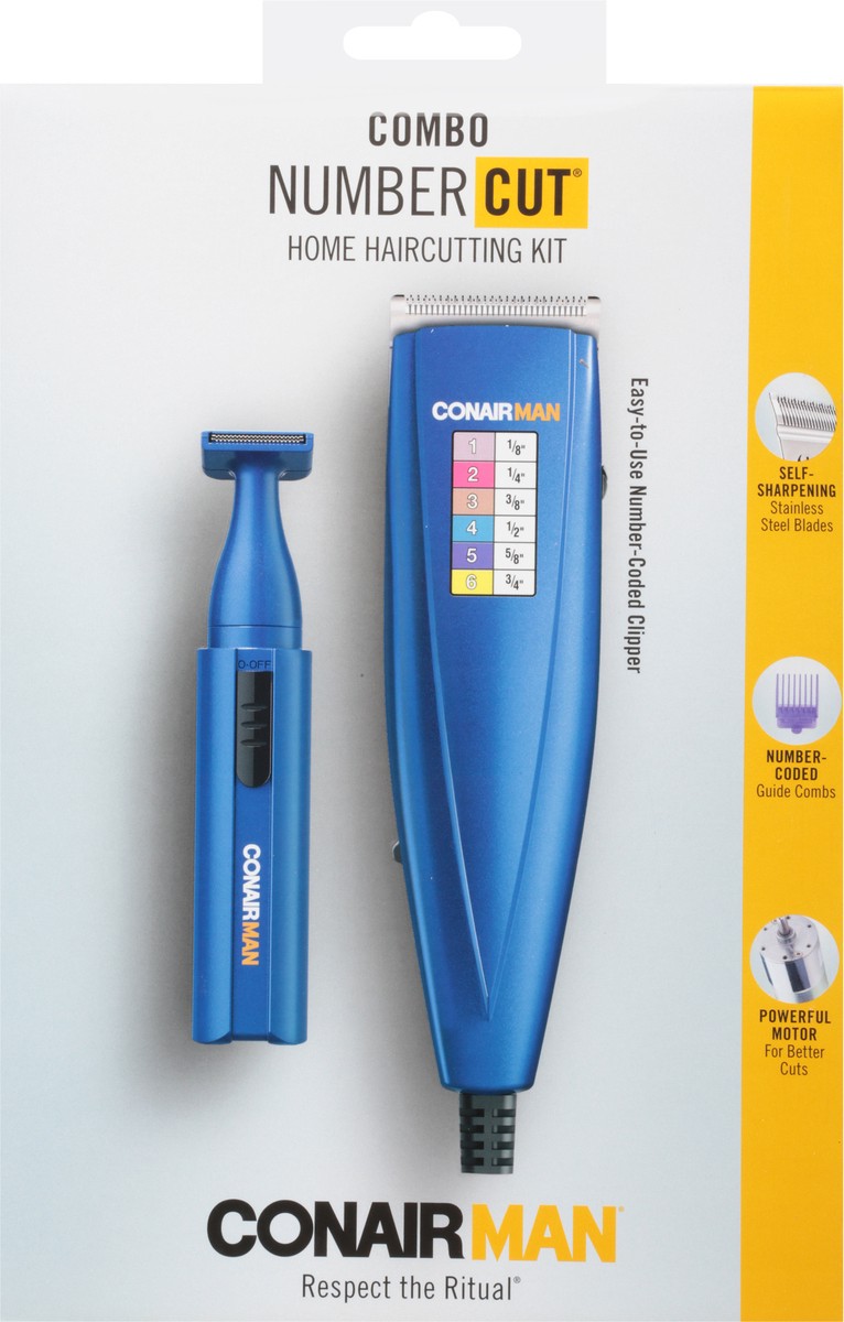 slide 6 of 9, ConairMan Number Cut Combo Home Haircutting Kit 5 Pieces 1 ea, 1 ct