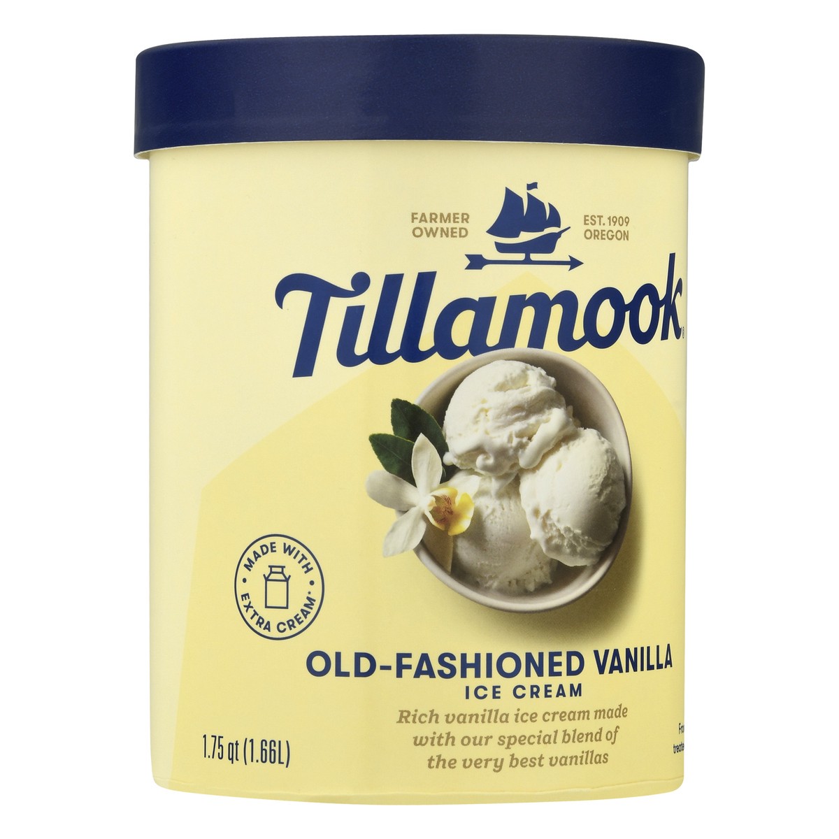 slide 9 of 9, Tillamook Old-Fashioned Vanilla Ice Cream 1.75 qt, 1.75 qt