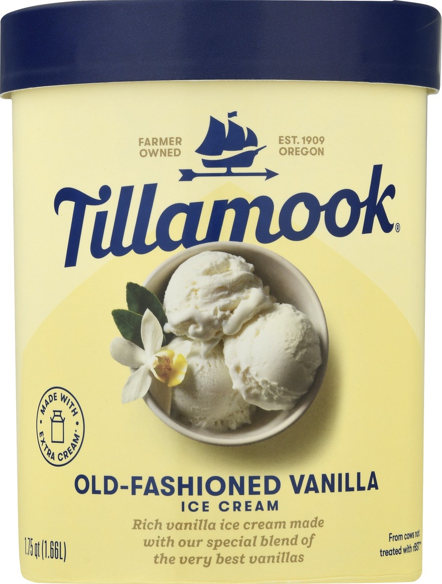 slide 3 of 9, Tillamook Old-Fashioned Vanilla Ice Cream 1.75 qt, 1.75 qt