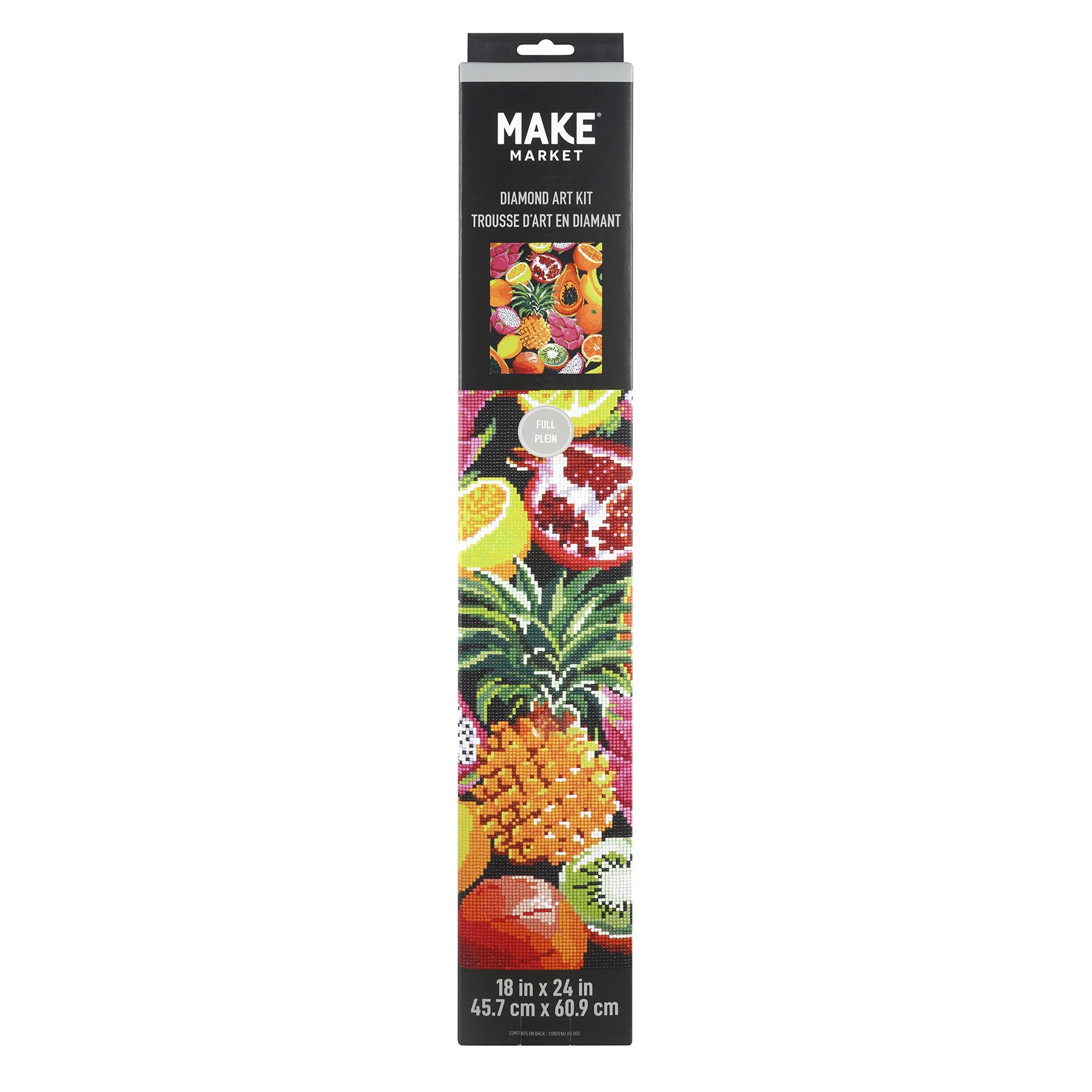 slide 4 of 6, Tropic Fruit Diamond Art Kit By Make Market, 18 in x 24 in