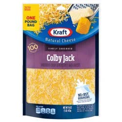 Kraft Colby Jack Finely Shredded Cheese, 16 oz Bag