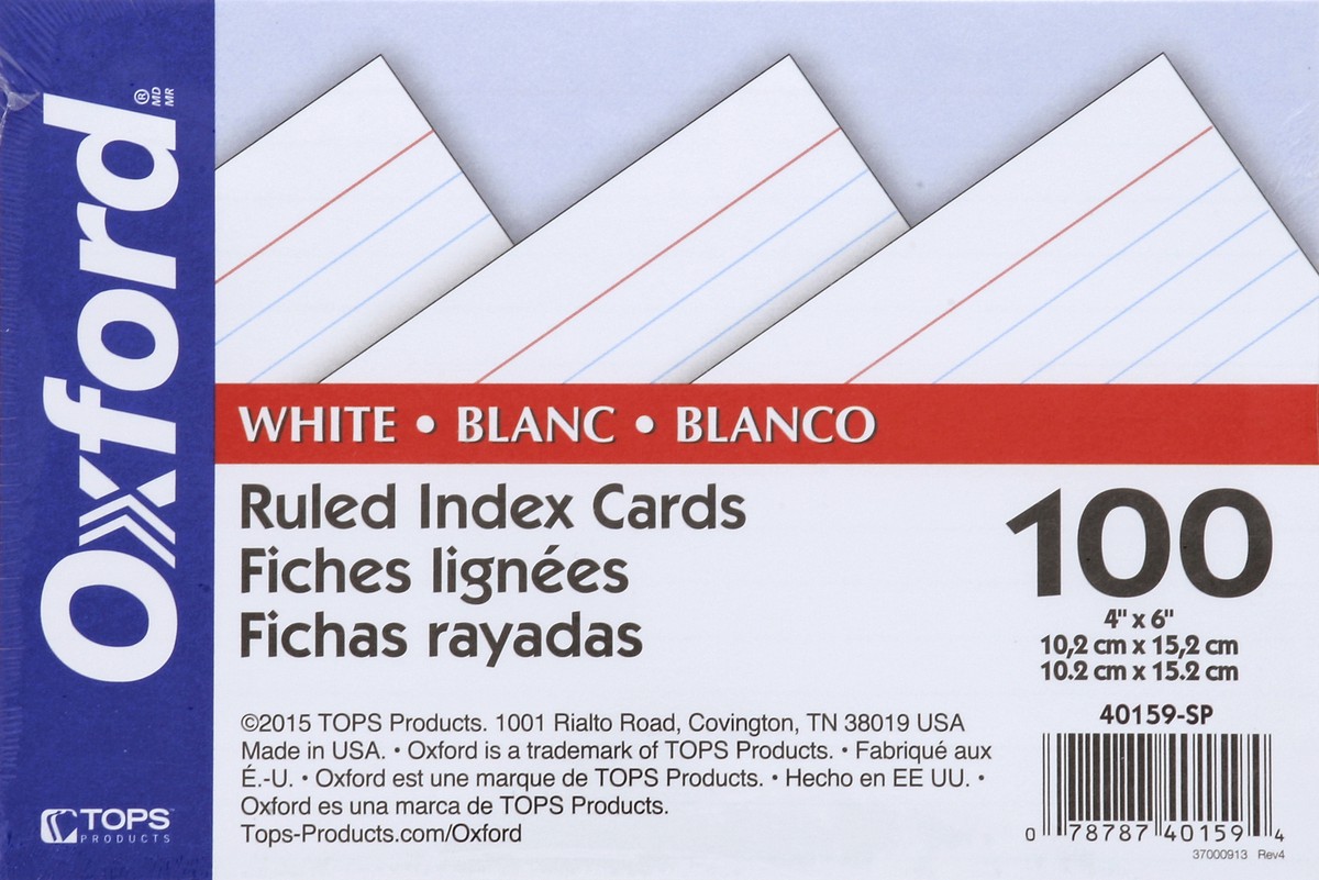 slide 2 of 4, Oxford Index Cards 100 ea, 100 ct
