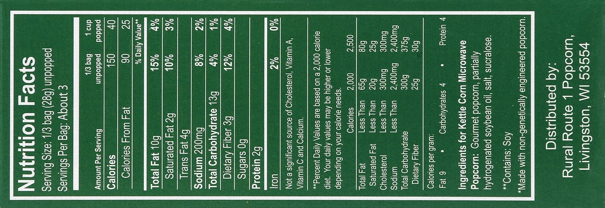 slide 2 of 5, Rural Route 1 Popcorn 3 ea, 3 ct