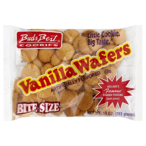 slide 1 of 1, Bud's Best Wafers Vanilla Bite Size, 12 oz