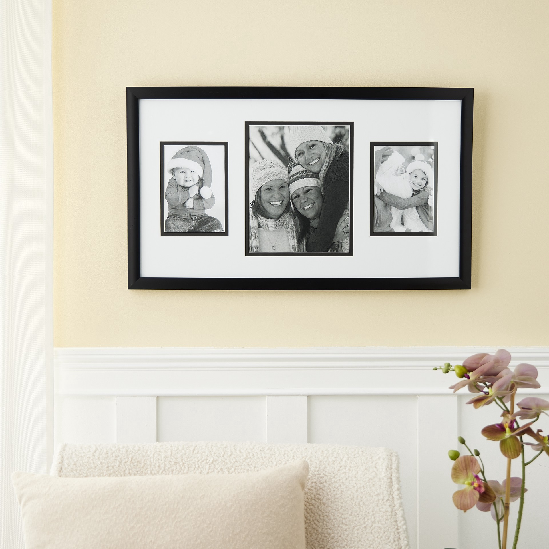 slide 3 of 3, 3 Opening Collage Frame By Studio Decor, 5 in x 7 in and 8 in x 10 in mat