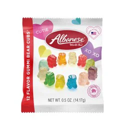 Albanese Valentine's Day Cupid's Cubs Gummi Bears Mini Candy Packs