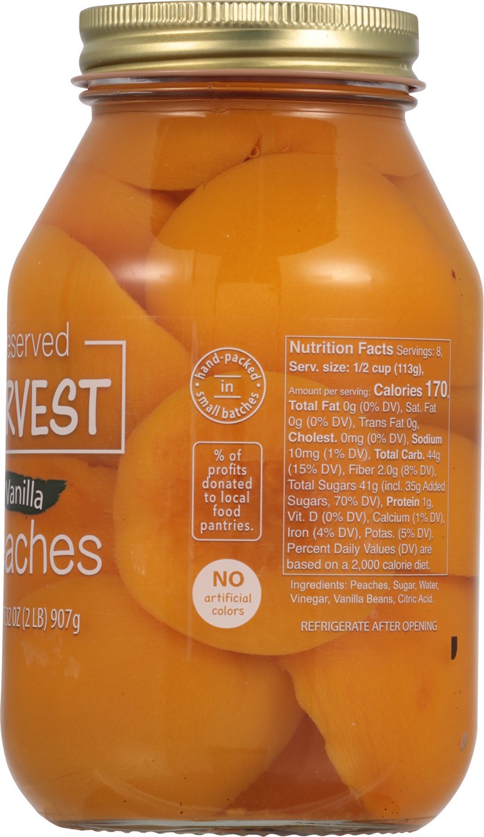 slide 4 of 9, Preserved Harvest Peaches Vanilla, 32 oz