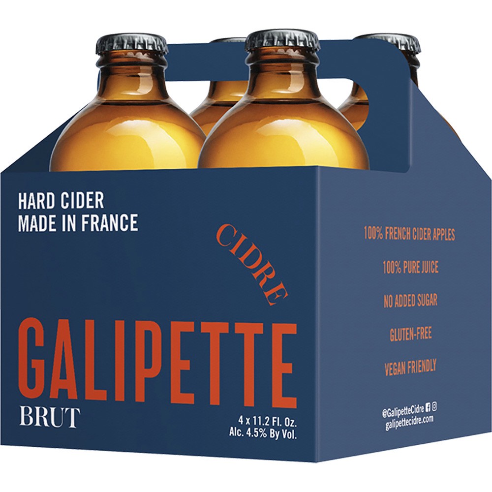 slide 1 of 1, Galipette Cidre Brut, 4 ct; 11 oz