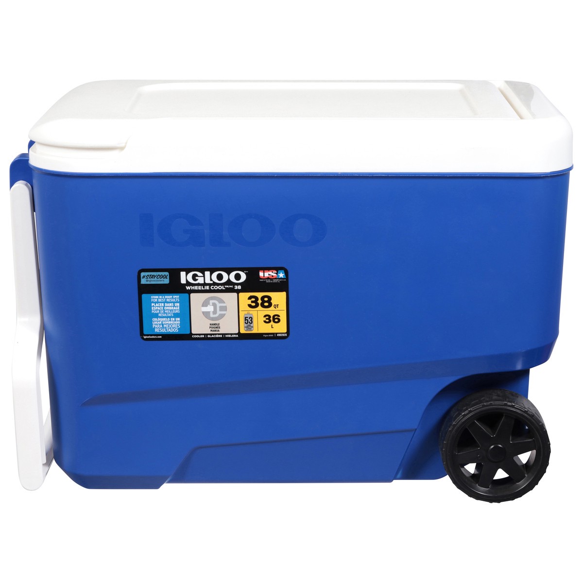 slide 1 of 8, Igloo Wheelie Cool Blue Cooler 1 ea, 1 ct