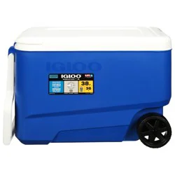 Igloo Wheelie Cool 38 Blue 38 qt Cooler 1 Each