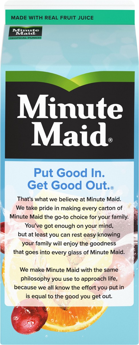 slide 3 of 7, Minute Maid Tropical Punch Carton, 59 fl oz, 59 oz