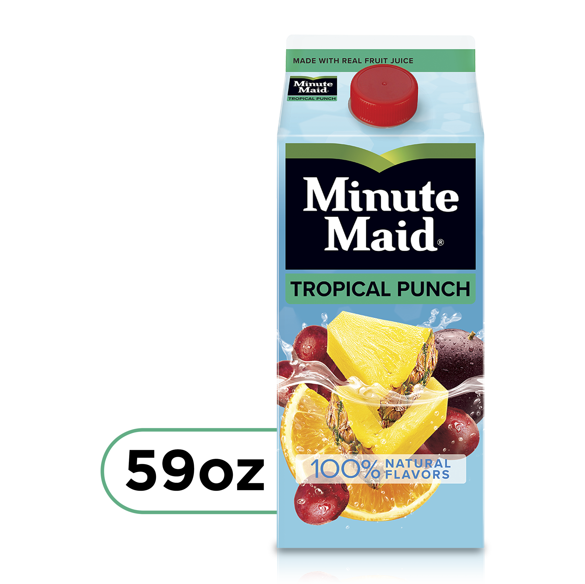 slide 1 of 7, Minute Maid Tropical Punch Carton, 59 fl oz, 59 oz