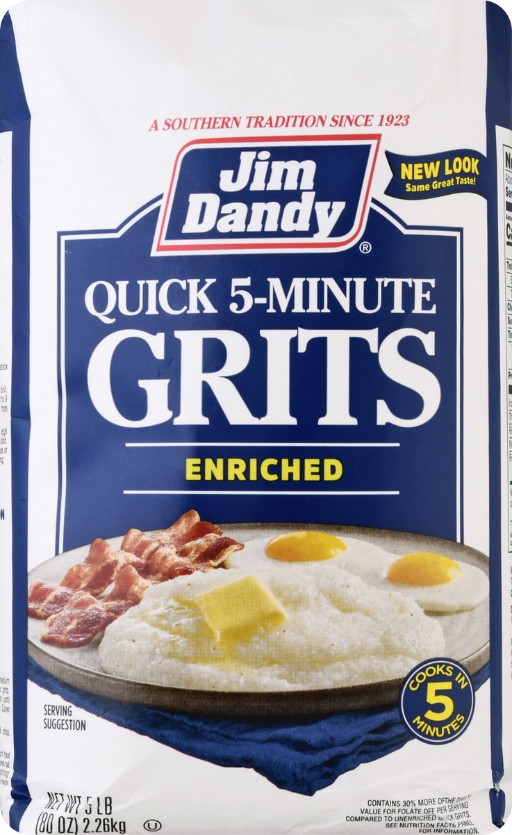 slide 9 of 13, Jim Dandy Quick Grits, 5 lb Bag (80 oz), 1 ct