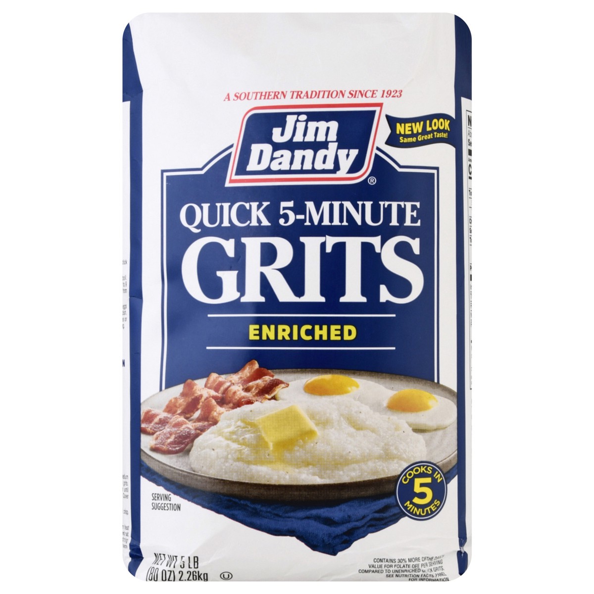 slide 1 of 13, Jim Dandy Quick Grits, 5 lb Bag (80 oz), 1 ct