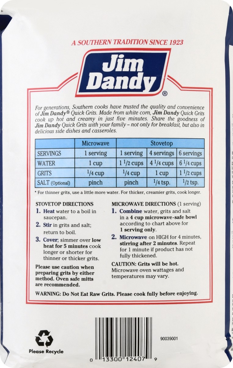 slide 7 of 13, Jim Dandy Quick Grits, 5 lb Bag (80 oz), 1 ct