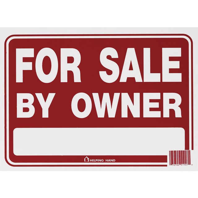 slide 1 of 1, Helping Hand For Sale By Owner Sign, 1 ct