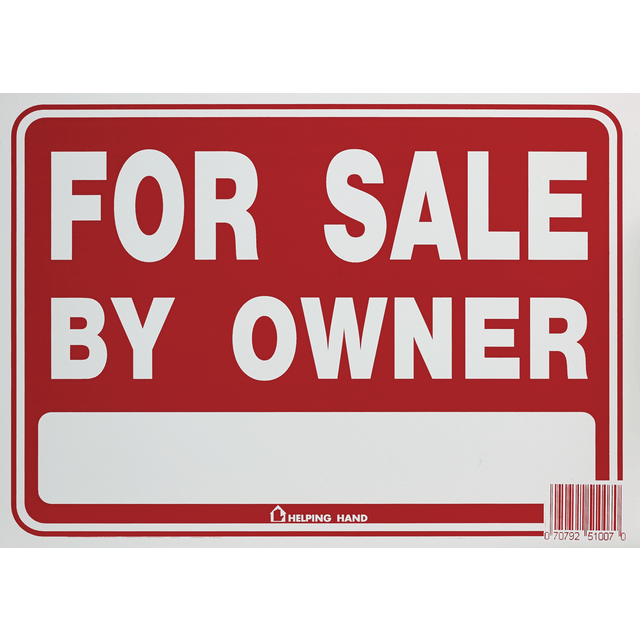 slide 1 of 1, Helping Hand For Sale By Owner Sign, 1 ct