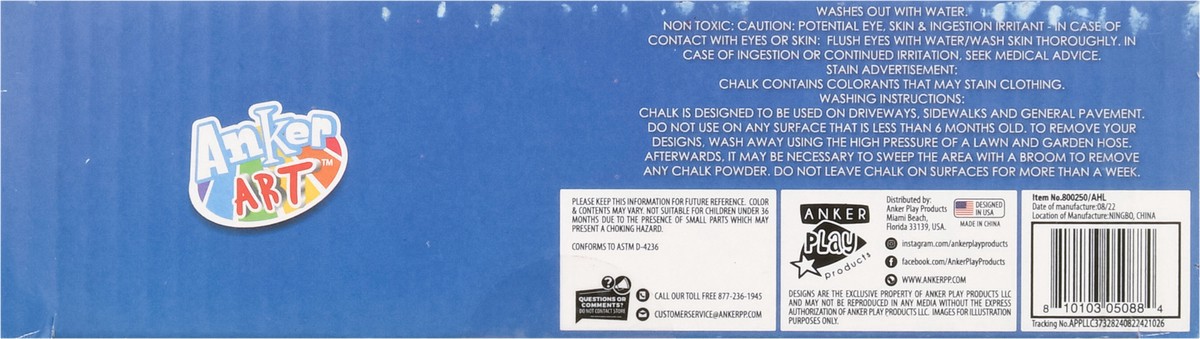 slide 11 of 12, Anker Art Under The Sea Chalk Set 1 ea, 1 ct